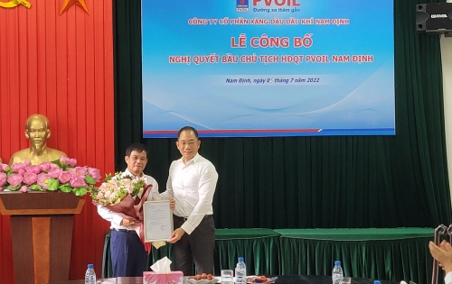 PVOIL Nam Định có tân chủ tịch HĐQT