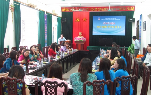 PVOIL Nam Định tổ chức mít tinh kỷ niệm ngày Quốc tế phụ nữ 8-3